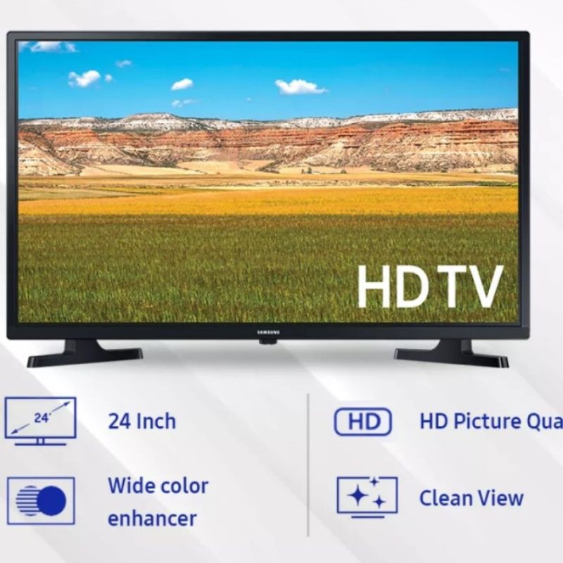 TV LED SAMSUNG 24 INCH DIGITAL HD TV UA24T4003AK 24T4003AK 24T4003 DIGITAL USB MOVIE NEW 2021 GARANSI RESMI-0