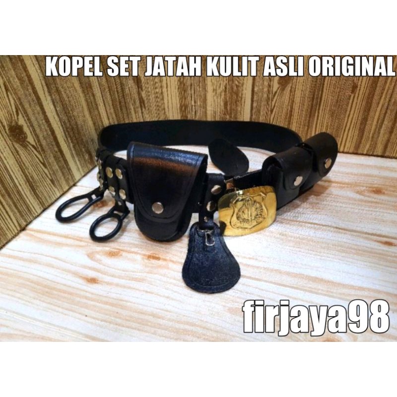 original kopel Jatah kulit asli satpam security/kopel set satpam kulit asli