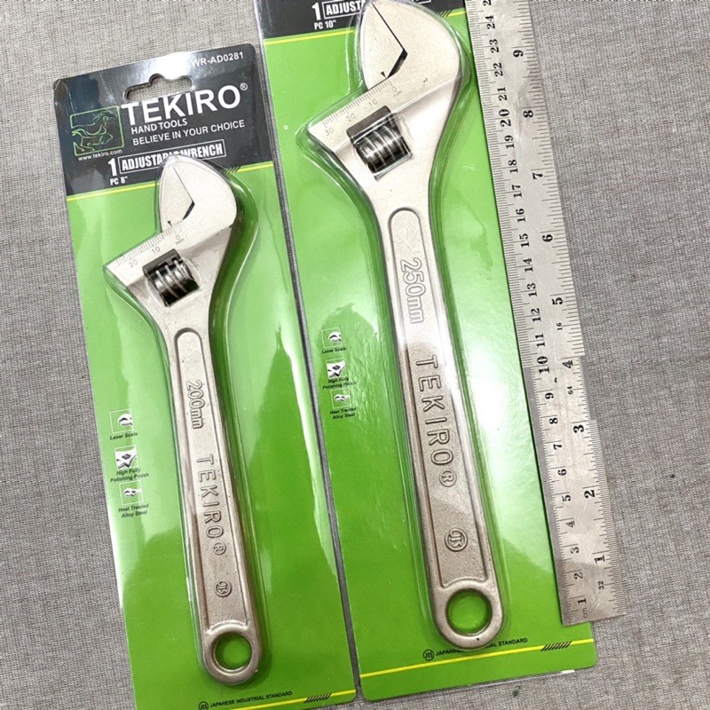 KUNCI INGGRIS 8 INCH TEKIRO / KUNCI INGGRIS 10 INCH TEKIRO / ADJUSTABLE WRENCH