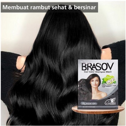 ✨SHASYA✨ Brasov Hair Color Shampoo 25ml Hair Color Permanent 3D/Semir Rambut / Cat Rambut