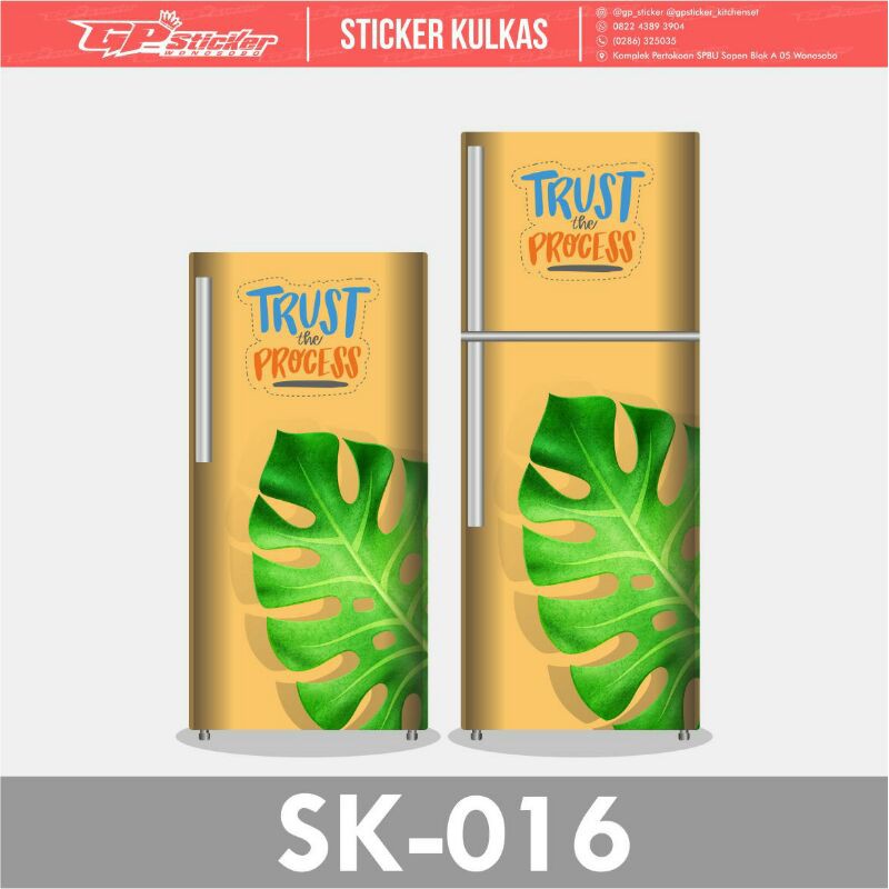 

STICKER KULKAS CUSTOM / MOTIF LAMINASI