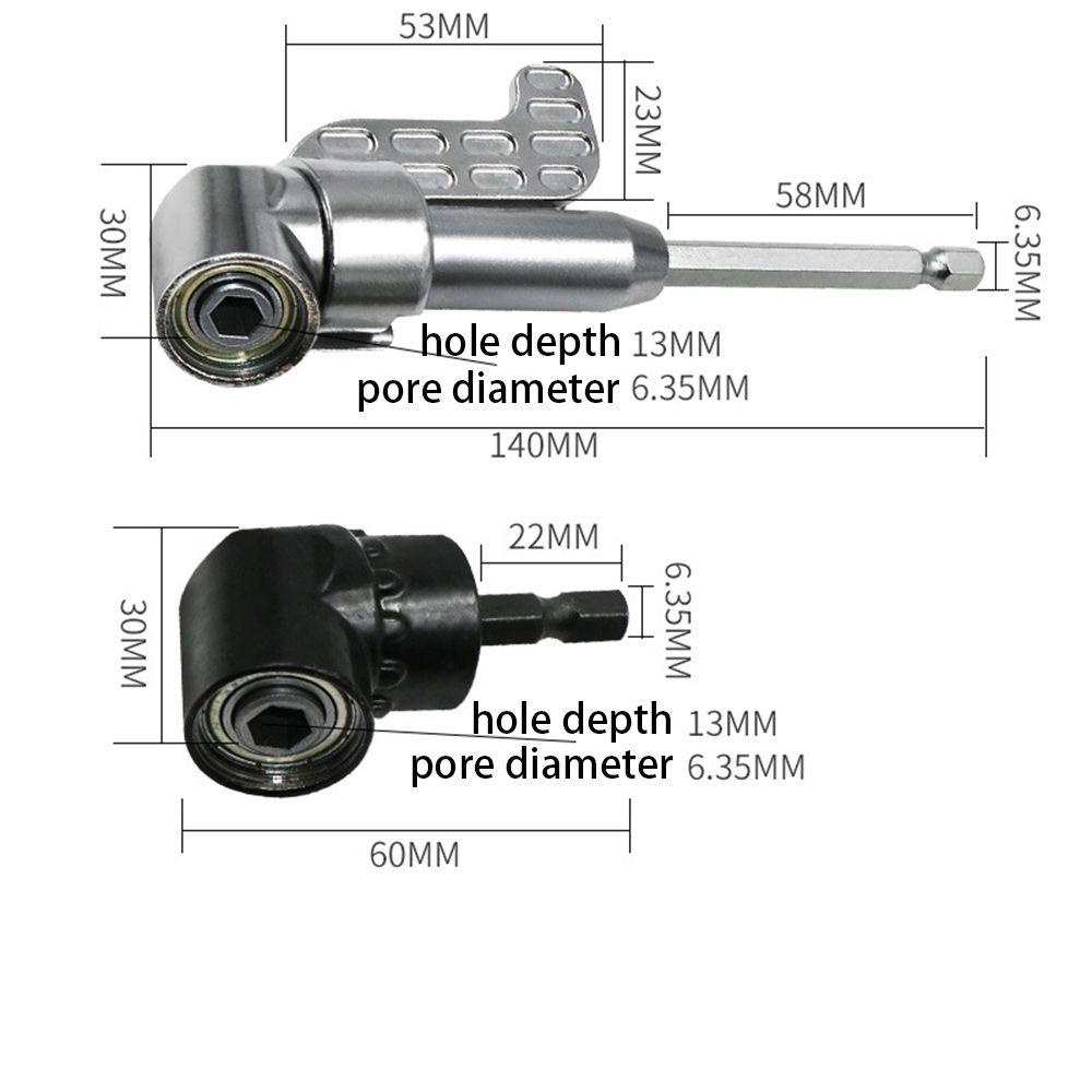 Populer Obeng Sudut 105derajat Aksesoris Angle Screwdriver Bor Listrik Extension Holder Adapter