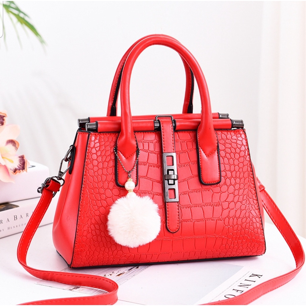 LX302570 tas wanita HANDBAG import free pom&quot; + gantungan BQ2570 JT0690 CR7454 EL 5419 LT1919