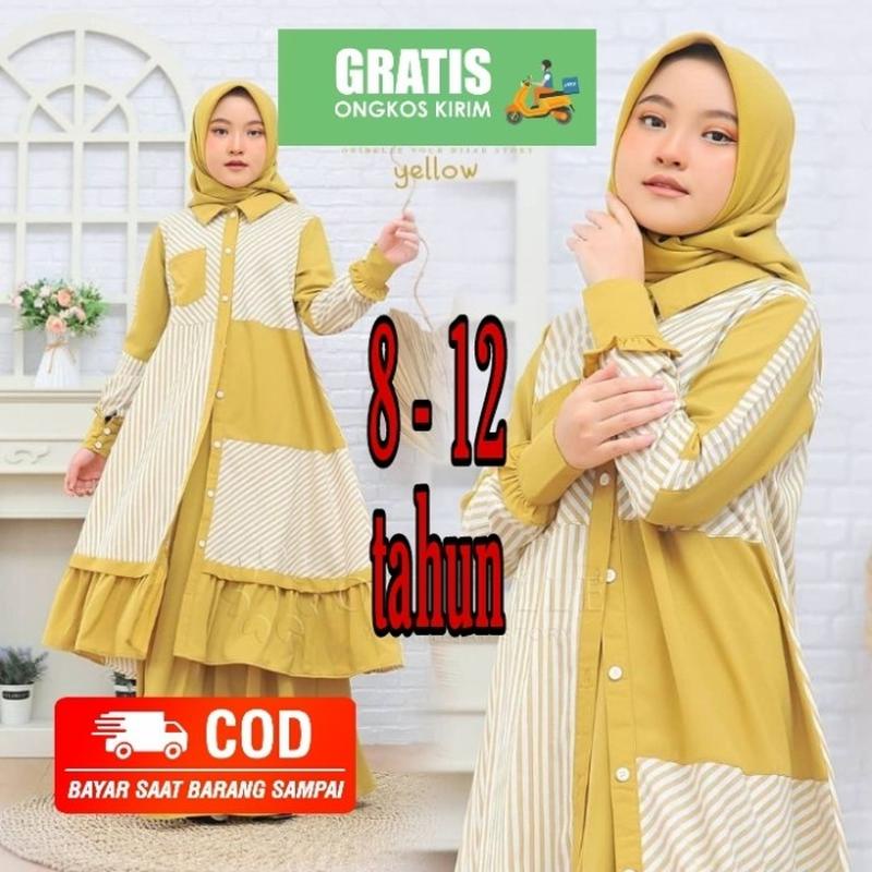 Promo Fashion Muslim Busana Anak Atasan Syari Cewek Paud Tk Sd Smp Jumbo Lebaran Mewah Ngaji Hijab T