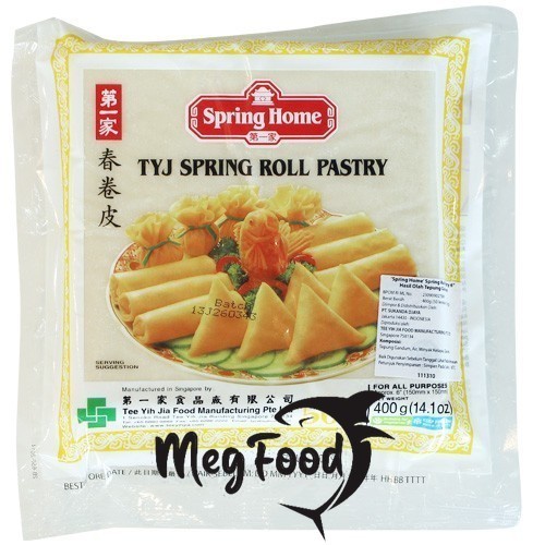 

Spring Home TYJ Spring Roll Pastry 6 inch - 50 Sheets 400 Gram
