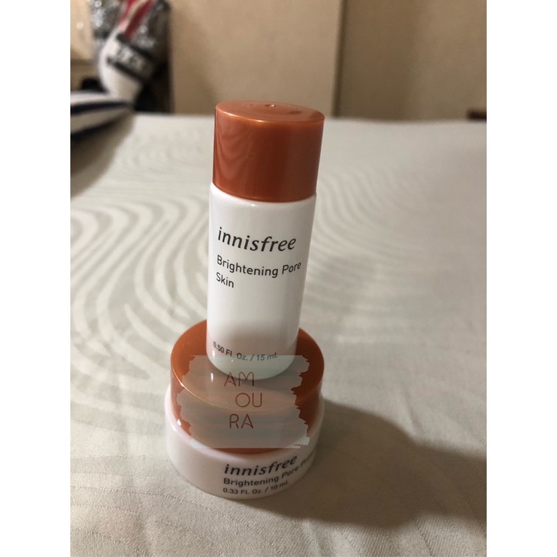 [NEW] INNISFREE Brightening Pore Skin Toner Sample Size 15ml & Cream