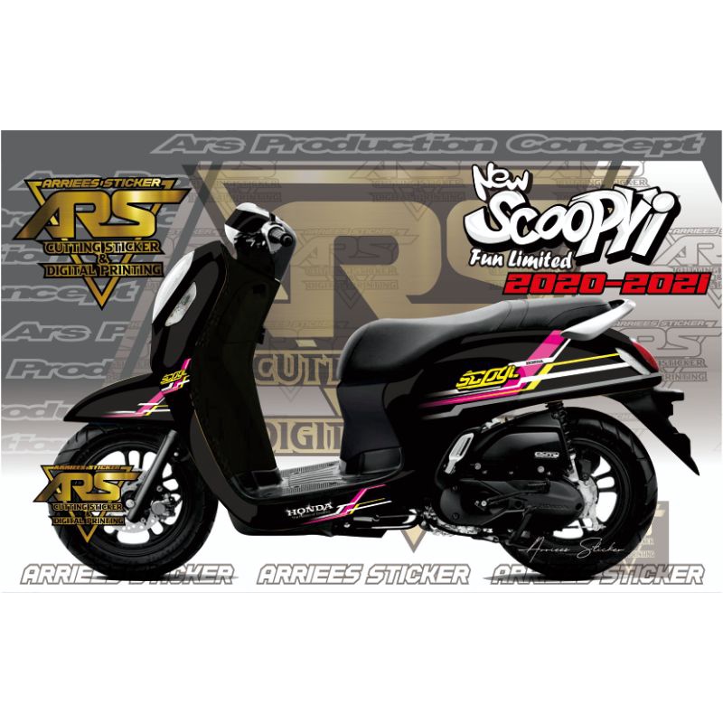 DECAL STICKER SCOOPY 2023 FULL BODY MINIMALIS DECAL NEW SCOOPY STYLISH PRESTIGE 2020 2021 2022 2023 