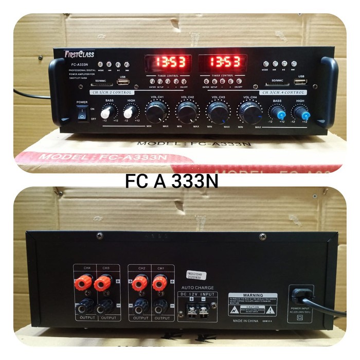 AMPLI WALET FIRSTCLASS FC A333N DIGITAL AUDIO AMPLIFIER