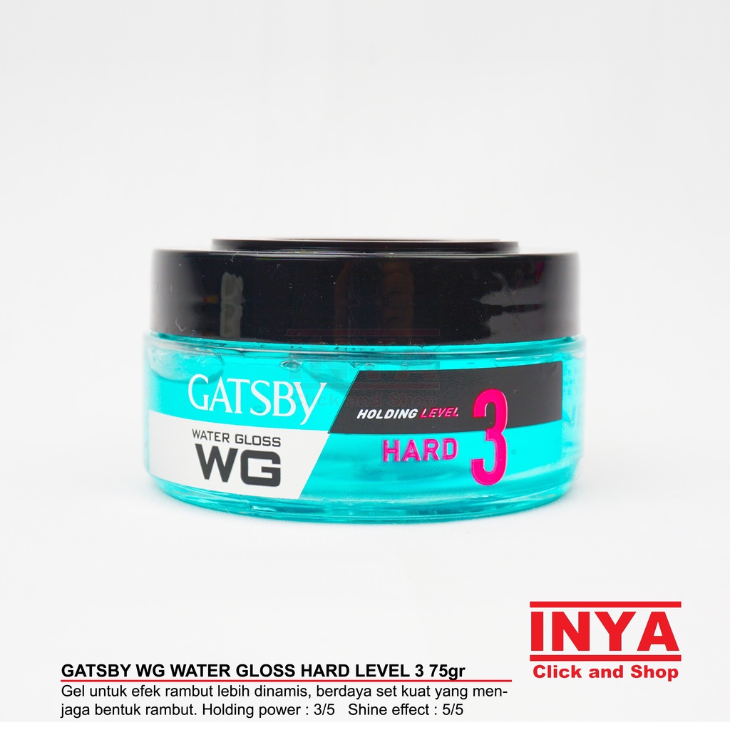 GATSBY WG WATER GLOSS HARD LEVEL 3 HAIR GEL 75gr