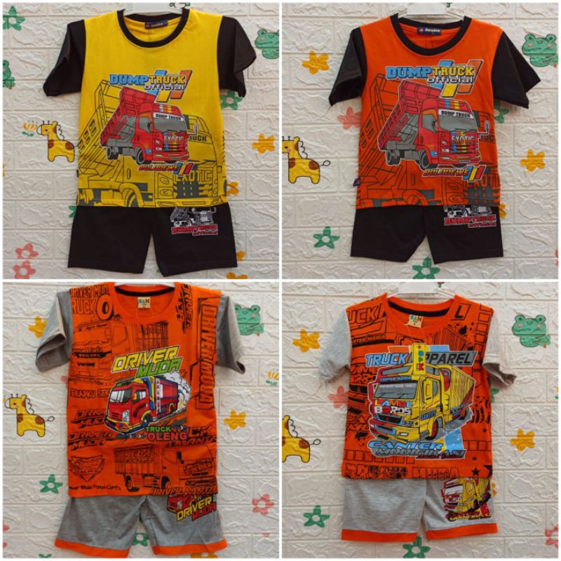 KAOS TRUK ANAK/ MURAH BAHAN TEBAL ADEM BEST SELLER