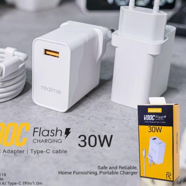 ♙ TC CHARGER REALME 30W ORI 99.9% MICRO & TIPE-C SUPPORT FAST CHARGER ℗