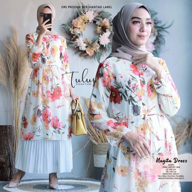 Nagita Dress Floral Zara BKK