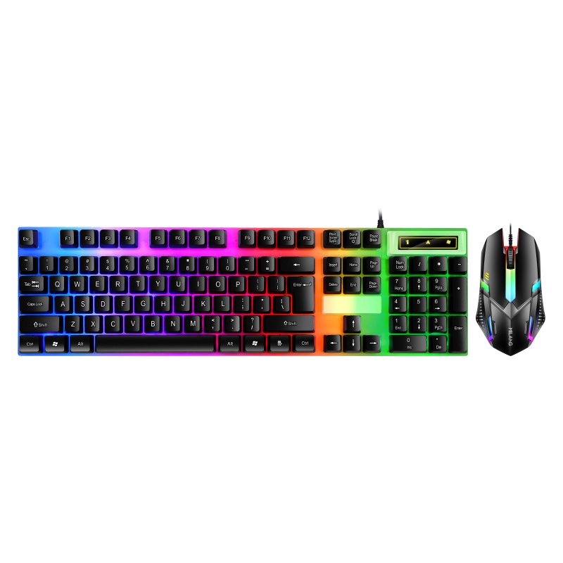 【Free gift】Viqoo Ultimate 4 in 1 Gaming PC Kit Combo Gaming Keyboard Mouse Headset Mousepad