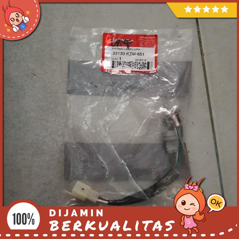 Pitting / Fitting / Soket Lampu Ktm Honda Supra X 125 Lampu 1 Original Honda Sparepart Motor Murah