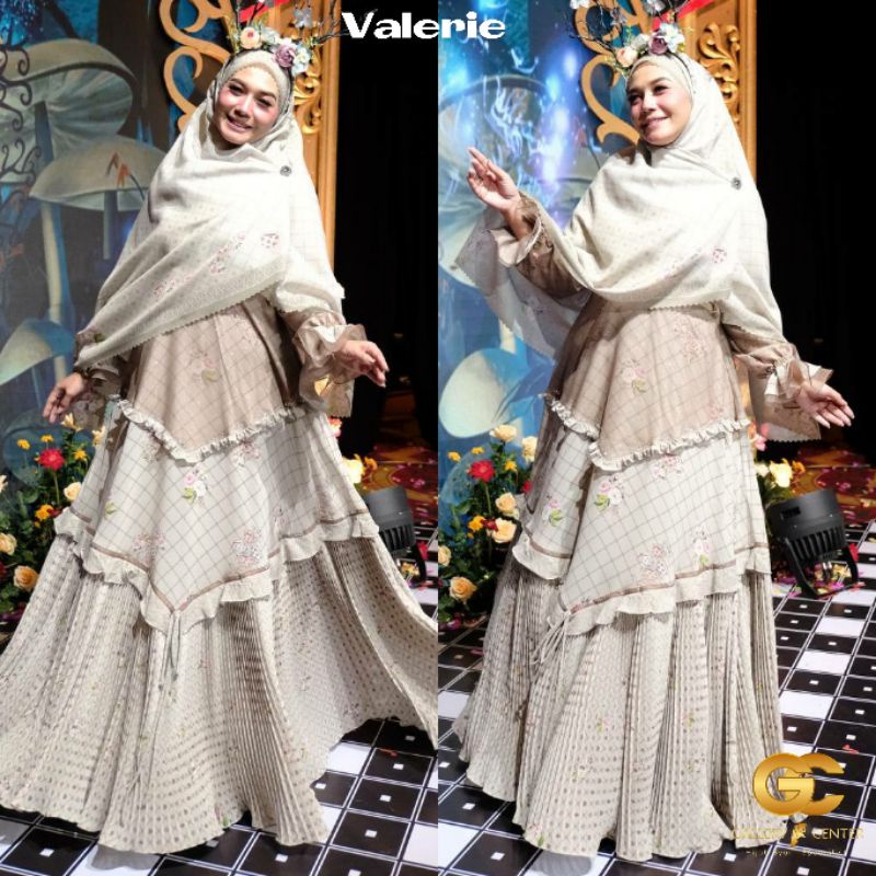 VALERIE WONDERLAND SERIES Original By Jawhara Syari. Gamis set premium elegan cantik 4 in 1 gamis kh