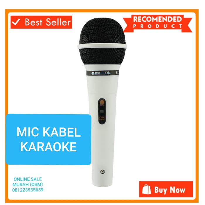 Original nakata Mic kabel Microphone cable karaoke vocal audio sound mik pengeras suara pro profesional vokal mikrophone dynamic aux asli music  Bahan dari pvc Langsung nyala. Gk pake baterai suara mantap, yg paling penting tidak perlu teriak kenceng ngom