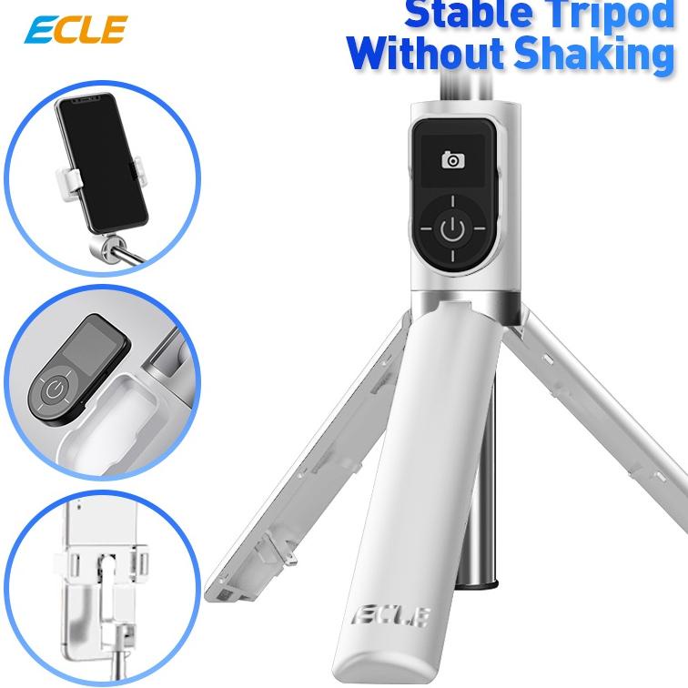 DECEMBER DISCOUNT (NEW) ECLE P70S Selfie Stick Tongsis HP Tripod Free Expansion 100cm Bluetooth 5.0 4in1