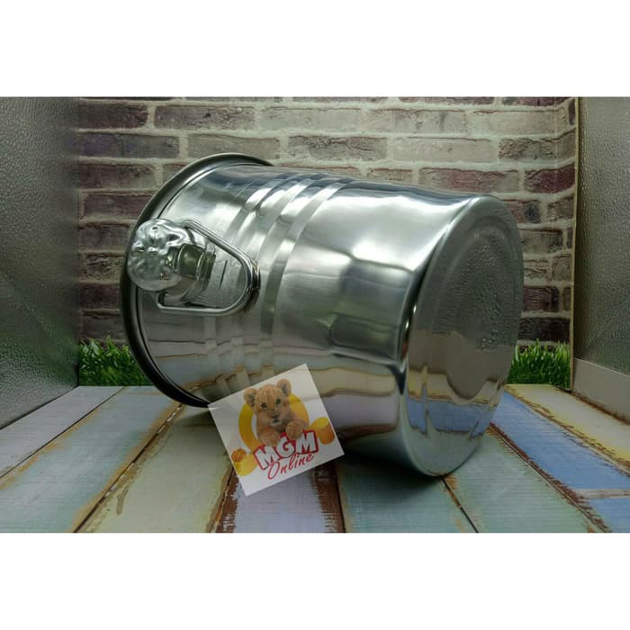 5.0L Tempat es batu ember Stainless - Ice bucket stainless lebar 21cm