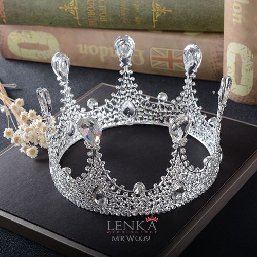 [TOKO TERPERCAYA] MAHKOTA FULL ROUND BRIDAL PENGANTIN WEDDING CROWN PESTA MRW009