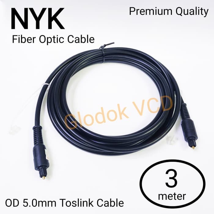 NYK 3m Kabel Fiber Optic Audio Cable Optical Optik - NYK-AVOPMM-300