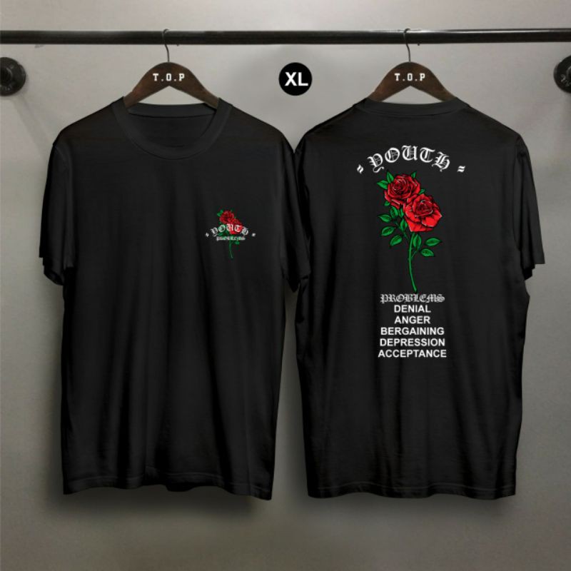 KAOS PRIA DISTRO BUNGA MAWAR