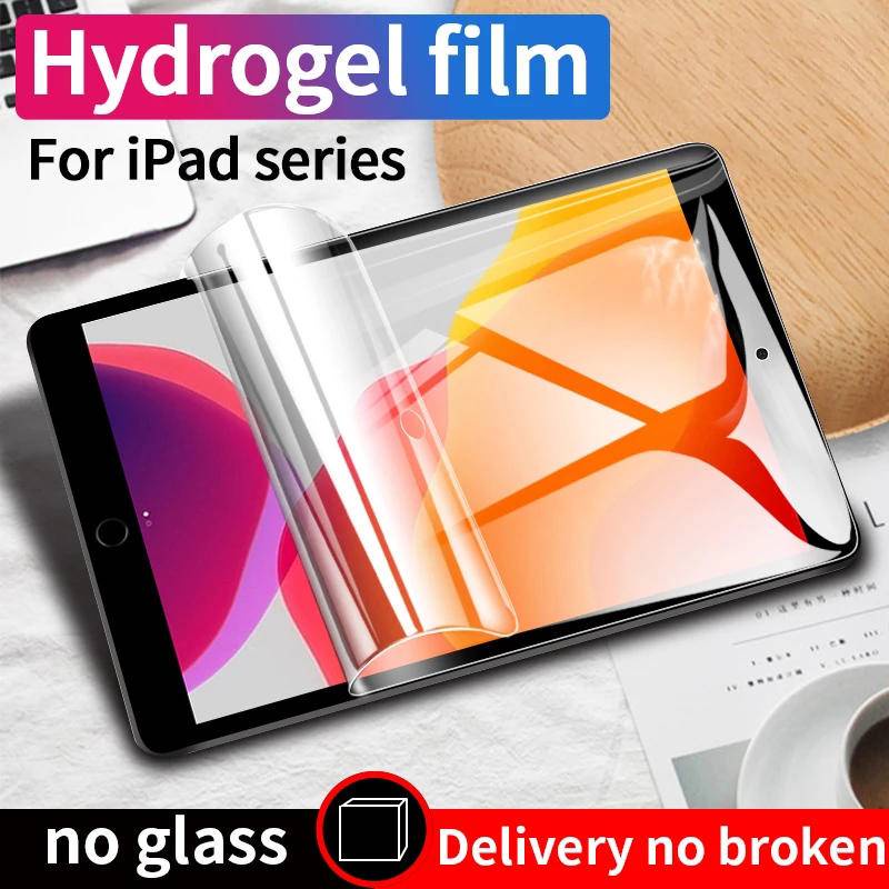 15D Hydrogel Film Matte for iPad 10.2 9.7 10. 5 10.9 11 New iPad 8 7 6 5 9 Air 4 3 2 Mini Screen Protector Blueray for iPad 2020 2019 2018 2021 Protective Film