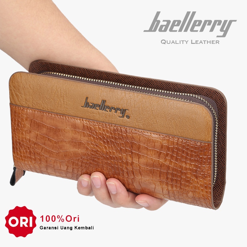 BAELLERRY S6332 Dompet Pria Panjang Bahan Kulit PU Leather Premium WATCHKITE WKOS