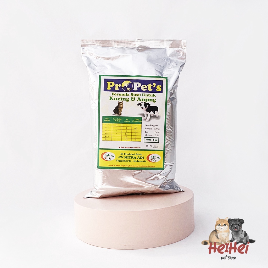 Susu Propet's Anjing dan Kucing - Propet/Propets Puppy Kitten Milk Replacer - Susu Formula Kucing/Anjing