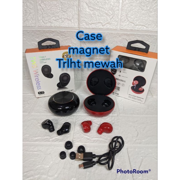 Earbuds TWS akz Headset Bluetooth TWS AKZ W7 earphone kontrol sentuh stereo wireless headphone
