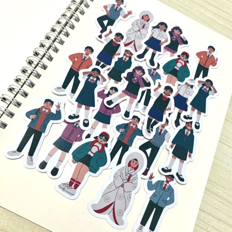 

Die Cut Stiker Series l Stiker Pack People Series