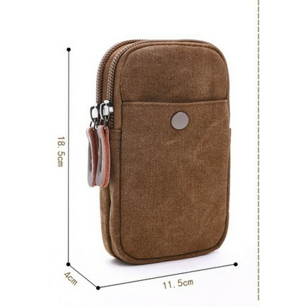 EXCLUSIVE  dompet hp kanvas dompet hp kanvas impor dompet hp kain dompet pria dompet hp original P