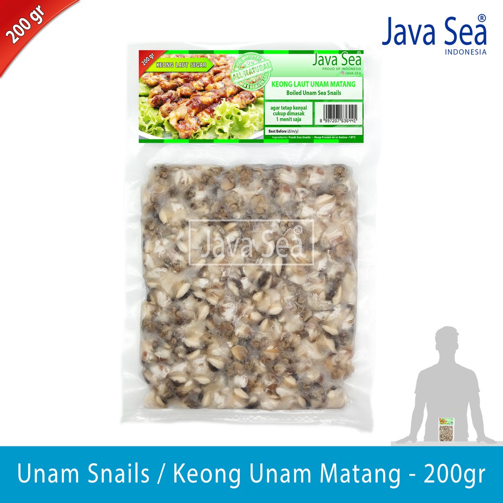 

Daging Keong Unam sudah matang pack 200gr Java Sea
