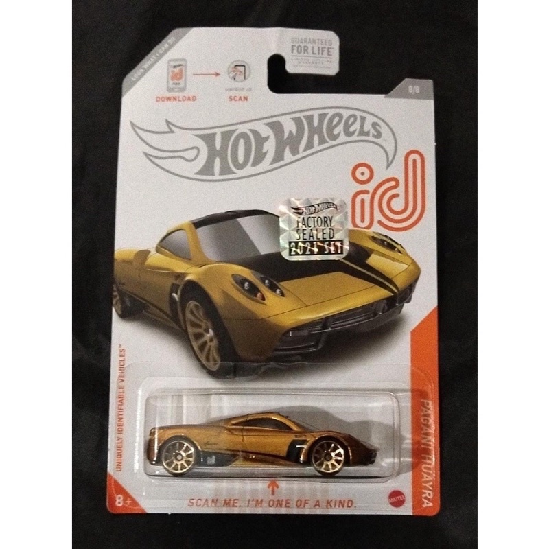 HOT WHEELS ID PAGANI HUAYRA FACTORY SEALED (GOLD) HW CHIP + Protector Card