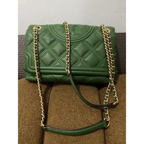 Preloved Tory Burch Bag Soft Flemming Medium "Arugula"