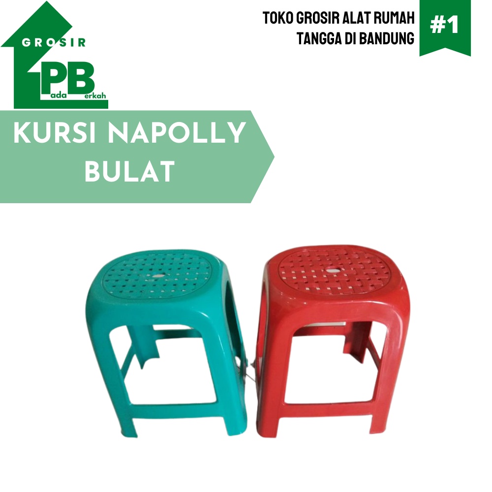 Kursi Plastik Rotan Kursi Bakso Rotan Kursi Plastik Napolly Bulat Kursi Plastik Hijau