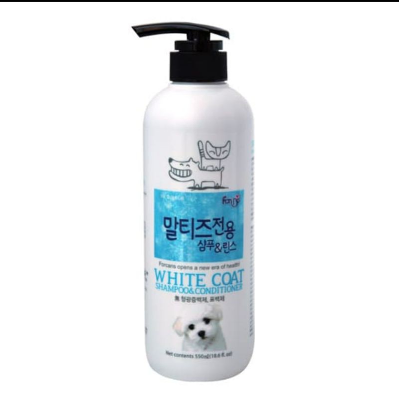 Jual Ky62w Forbis White Coat Shampoo And Conditioner For Cat And Dog 550ml Sampo Anjing Sampo Kucing Indonesia Shopee Indonesia