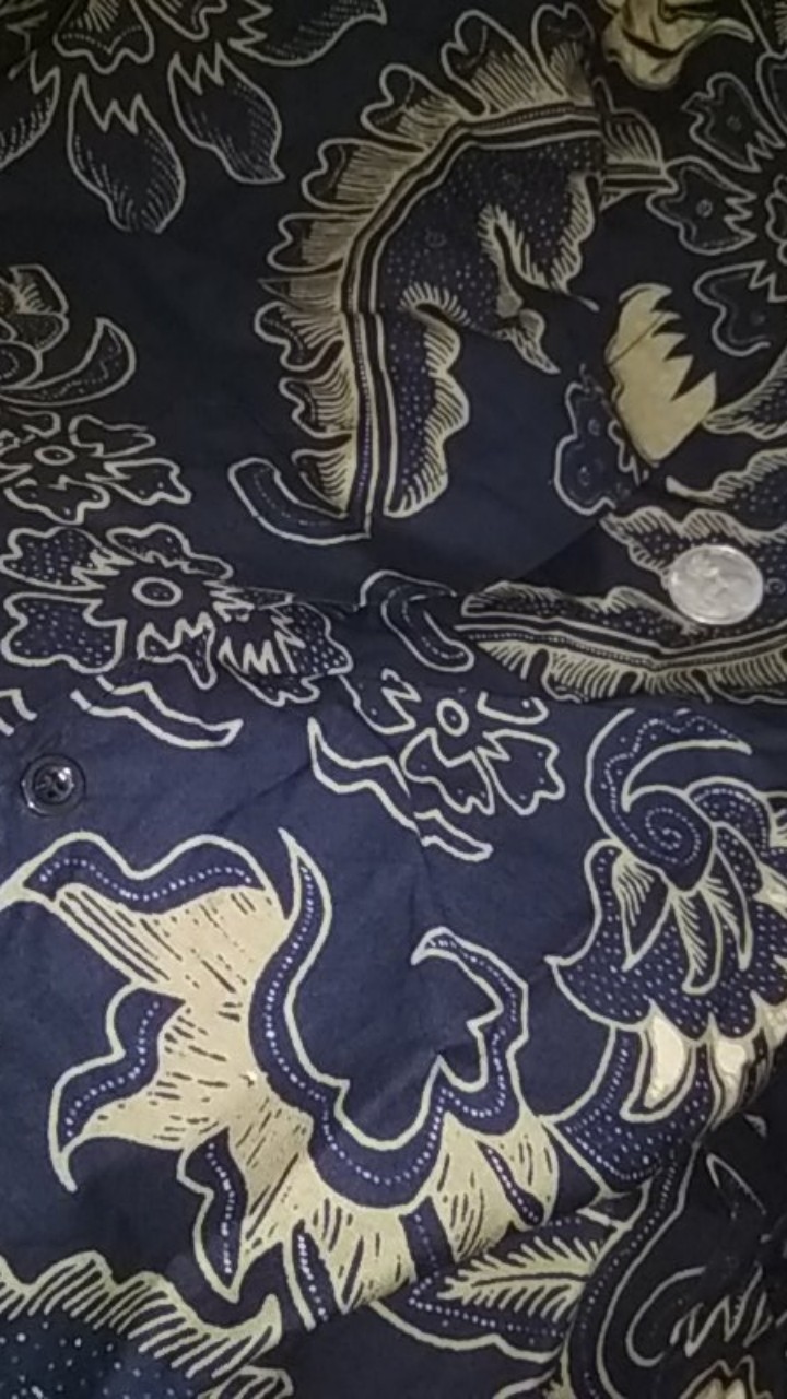 Sedjiwo Dongker Kemeja Batik Pria Full Furing Bahan Katun Halus Primisima