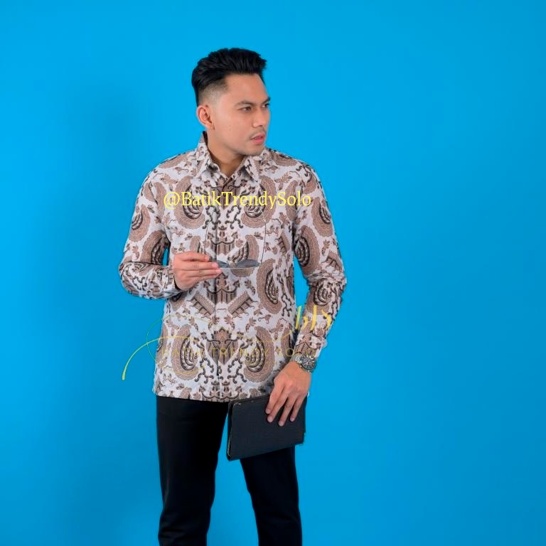 Hem  Kemeja Baju Batik Pria Cowok Laki Laki Slimfit Full Lapis Furing Lengan Panjang Lengan Pendek Original Asli Batik Jumanta Solo Laweyan Size S M L Xl XXL Bahan Katun Premium  172