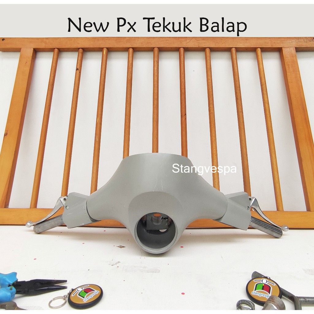 Stang batok vespa New PX tekuk balap