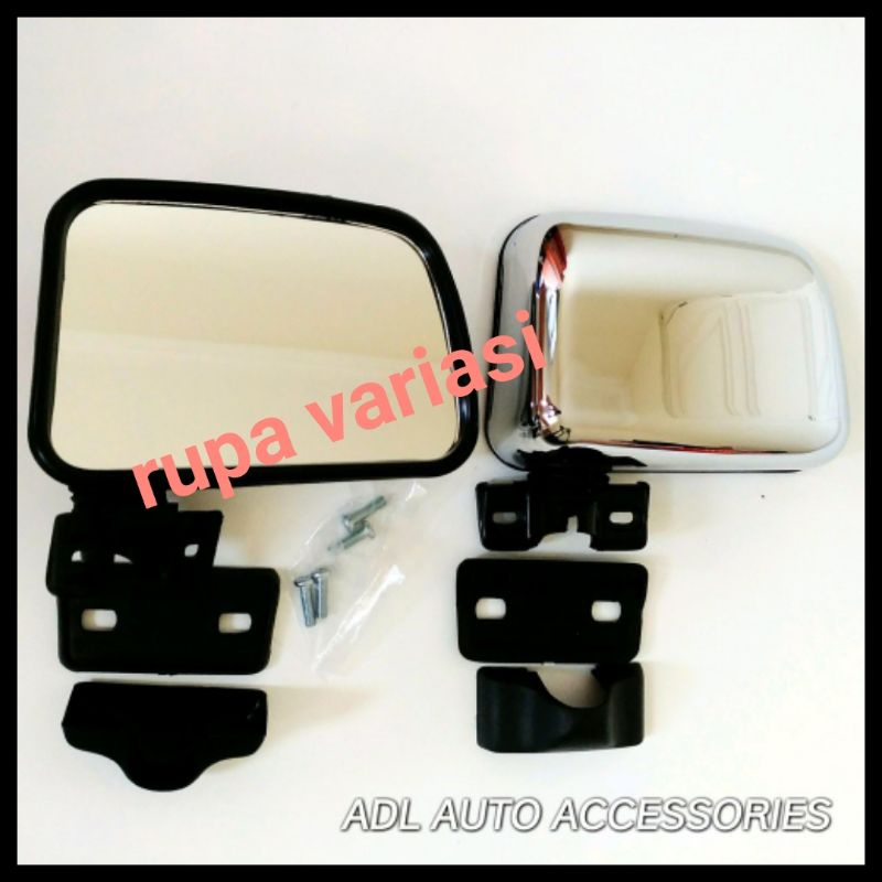 spion utama luar model kdc kecil universal sedan mini bus chrome CROME