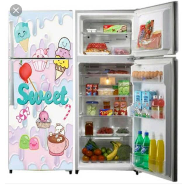 Sticker kulkas 2 pintu