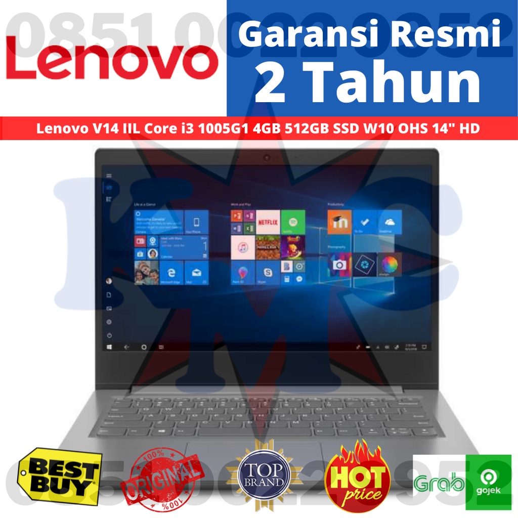 Lenovo V14 IIL Core i3 1005G1 4GB 512GB SSD W10 OHS 14&quot; HD