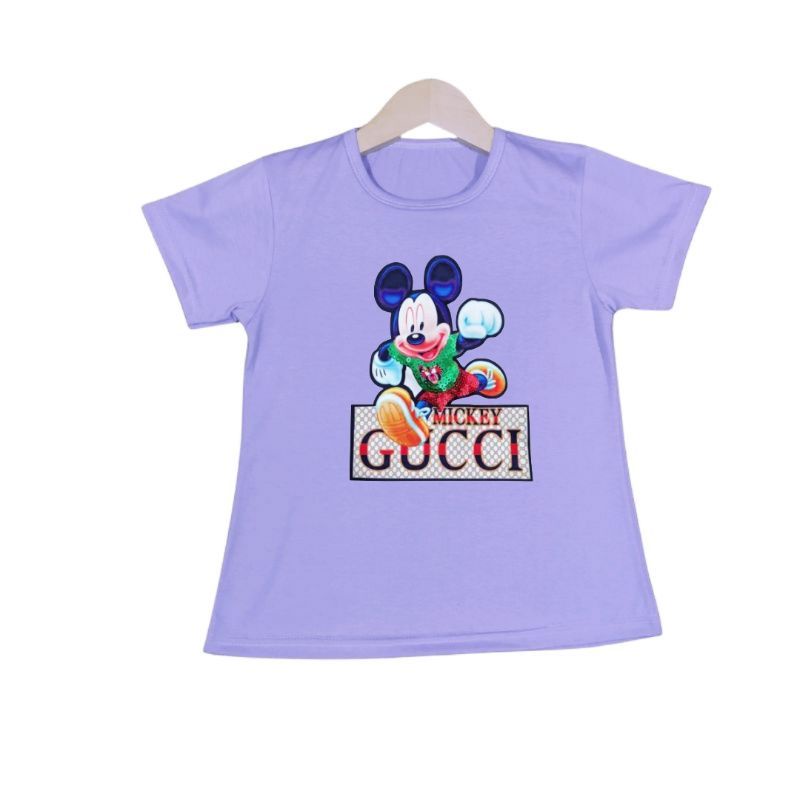 Baju Kaos Anak Cewek GC MICKEY1-12Tahun Ukuran S.M.L.XL.3XL.3XL