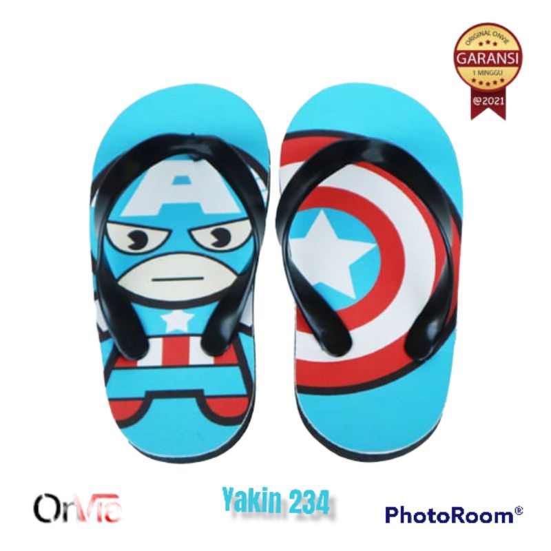 sandal jepit karakter Marvel TA