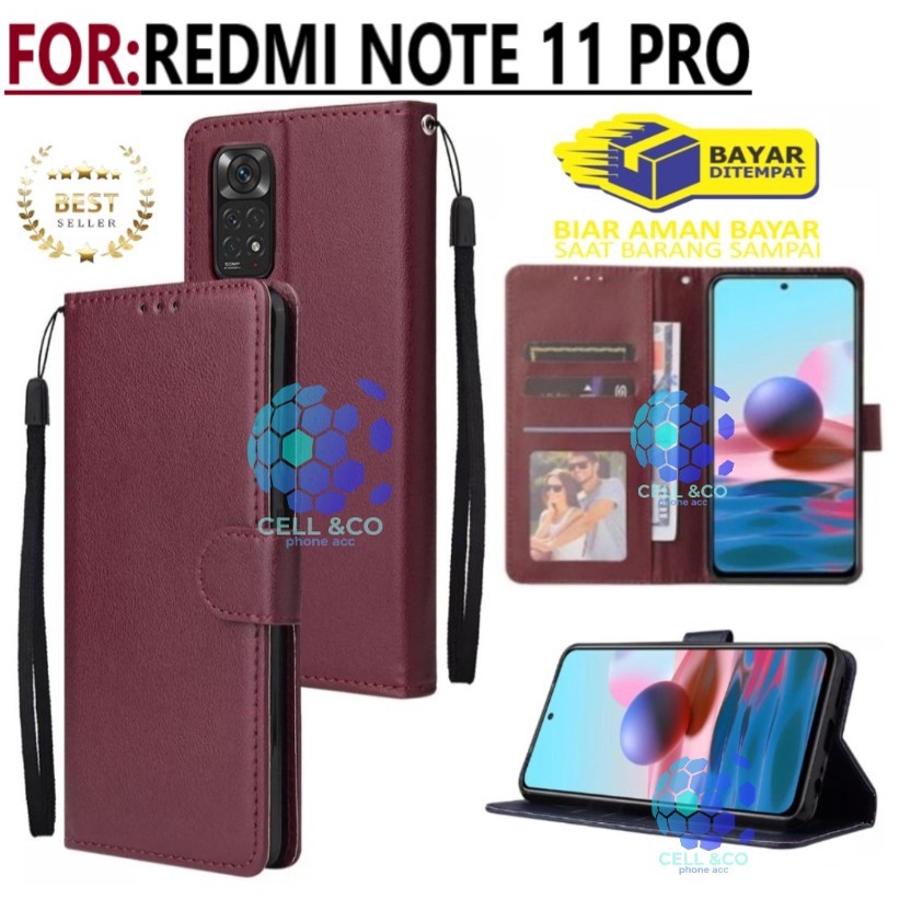 NEW XIAOMI REDMI NOTE 11 PRO FLIP COVER CASE FLIP LEATHER WALLET PREMIUM FLIP CASE BUKA TUTUP KESING HP CASING FLIP CASE WALLET XIAOMI REDMI NOTE 11 PRO TERBARU