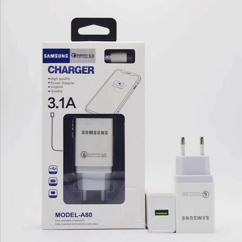 Charger A80 SAMSUNG 3A / charger SAMSUNG 3.0 qualcomm quick charger