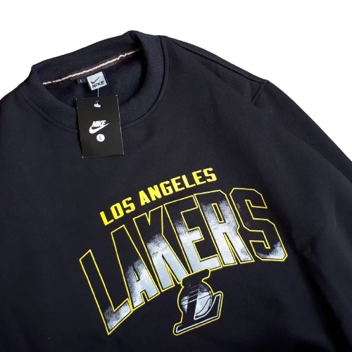 Jaket Sweater Crewneck LAKERS LA GRADATION – Black Edition Fashion Trendy Casual Pria Good Brand Qua