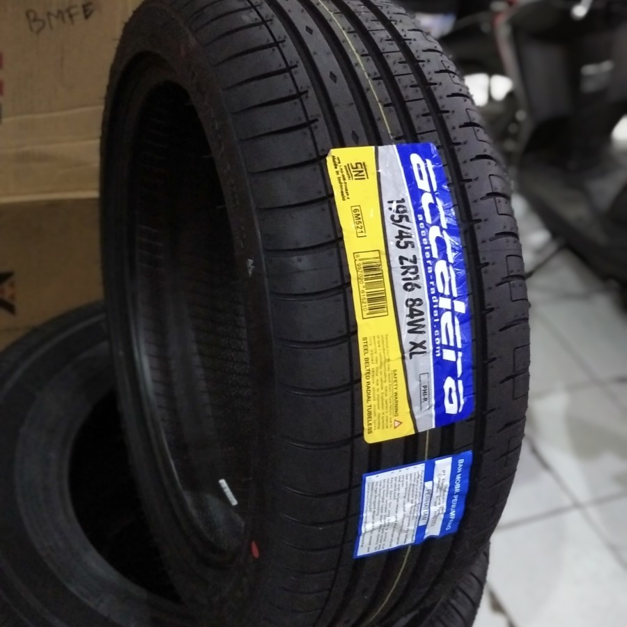 BAN MOBIL 195 45 RING 16 MERK ACCELERA PHI 195 45 R16 FREE PEMASANGAN