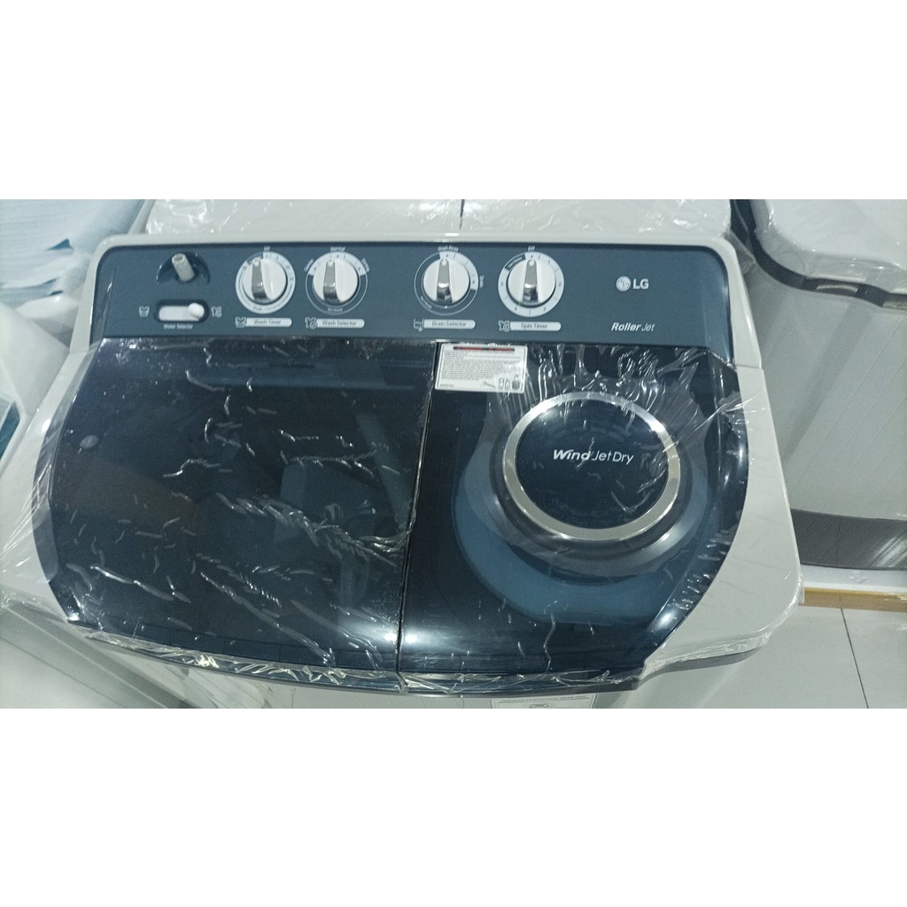 LG  MESIN CUCI 2 TABUNG P 9050 9KG NAVY