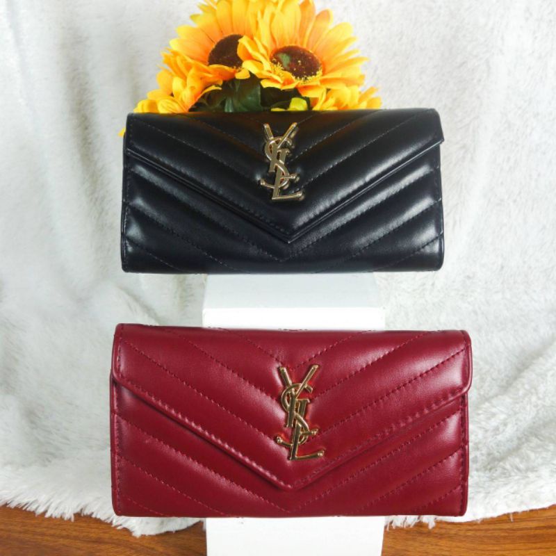 DP017 DOMPET WANITA PANJANG YSL IMPORT PREMIUM-DOMPET WANITA MEDAN BERKUALITAS-DOMPET WANITA KOREA